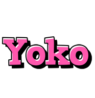 Yoko girlish logo