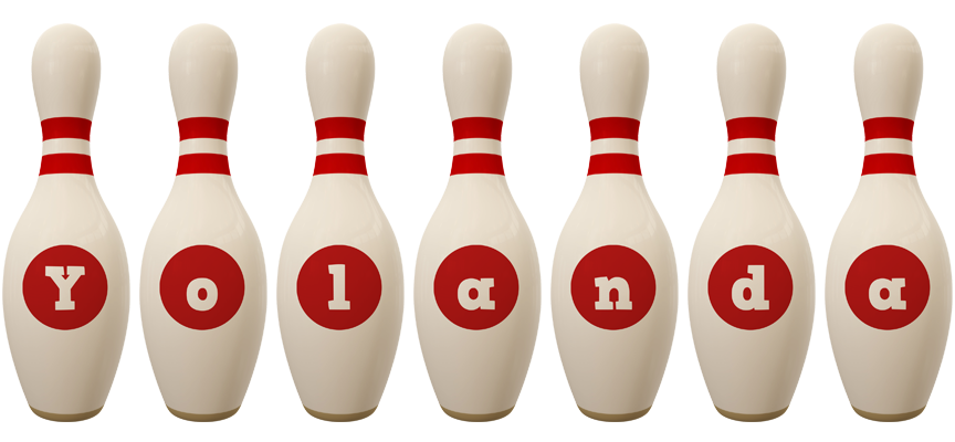 Yolanda bowling-pin logo