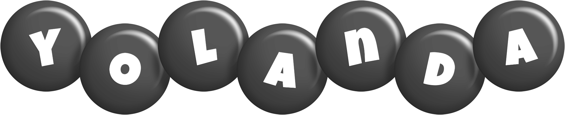 Yolanda candy-black logo