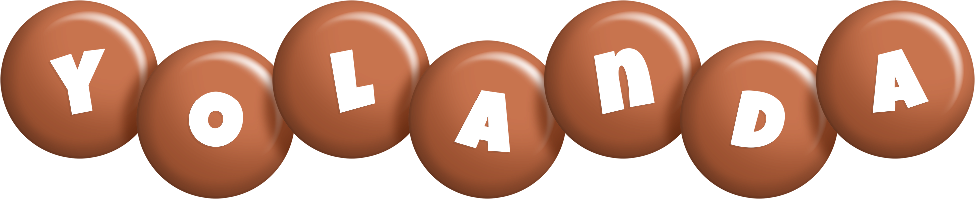 Yolanda candy-brown logo