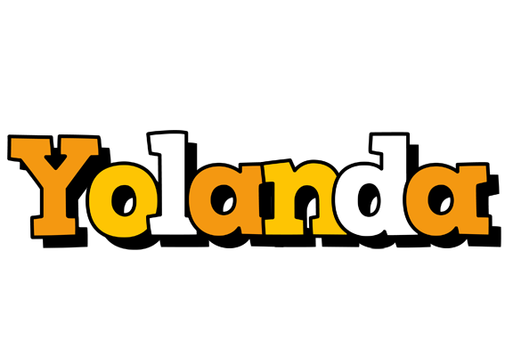 Yolanda cartoon logo