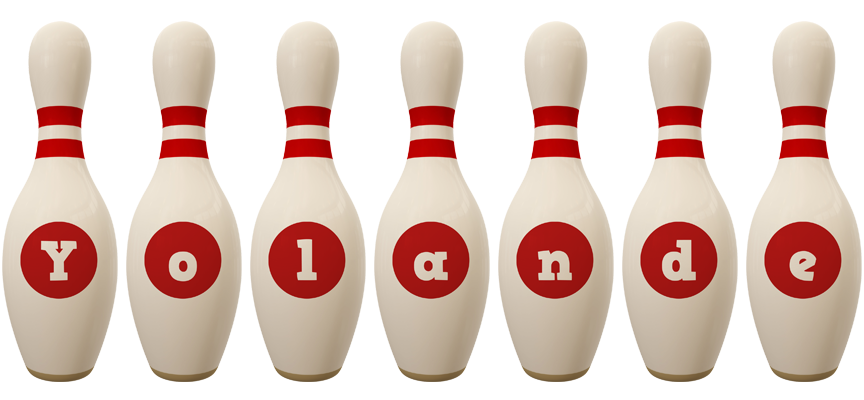 Yolande bowling-pin logo