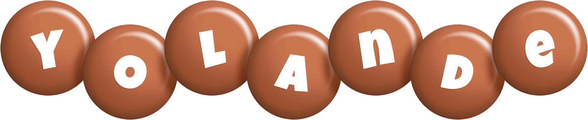 Yolande candy-brown logo