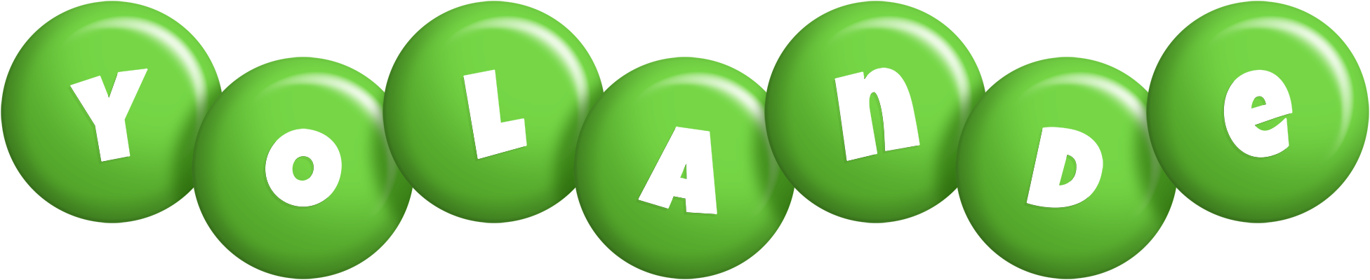 Yolande candy-green logo