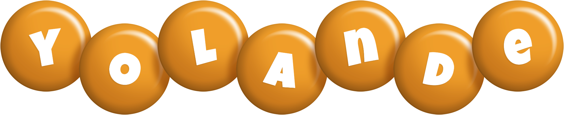 Yolande candy-orange logo