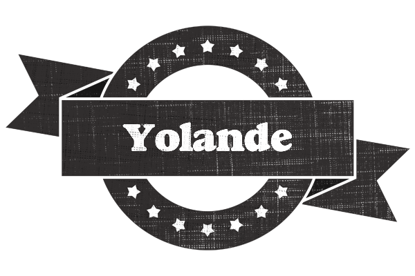 Yolande grunge logo