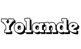 Yolande snowing logo