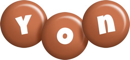 Yon candy-brown logo