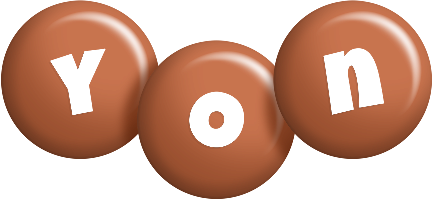 Yon candy-brown logo