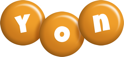 Yon candy-orange logo