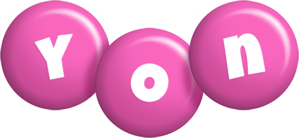 Yon candy-pink logo