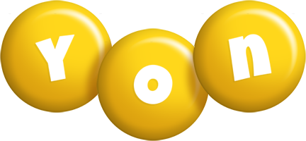 Yon candy-yellow logo