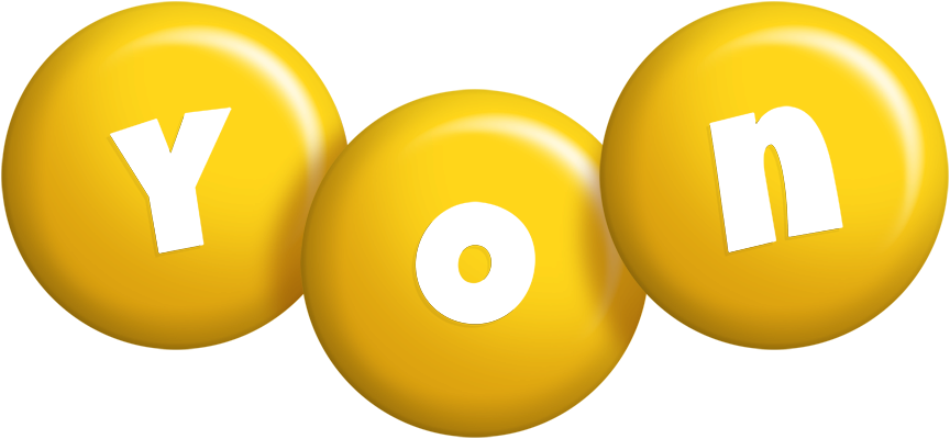 Yon candy-yellow logo