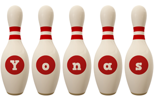 Yonas bowling-pin logo