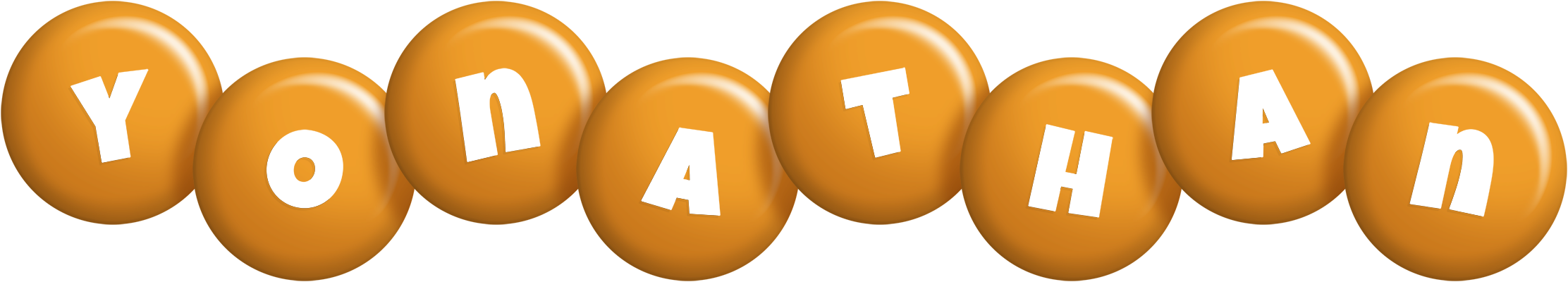 Yonathan candy-orange logo