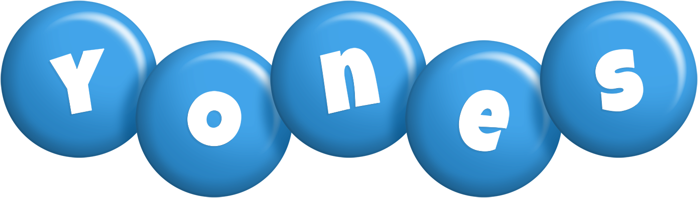 Yones candy-blue logo