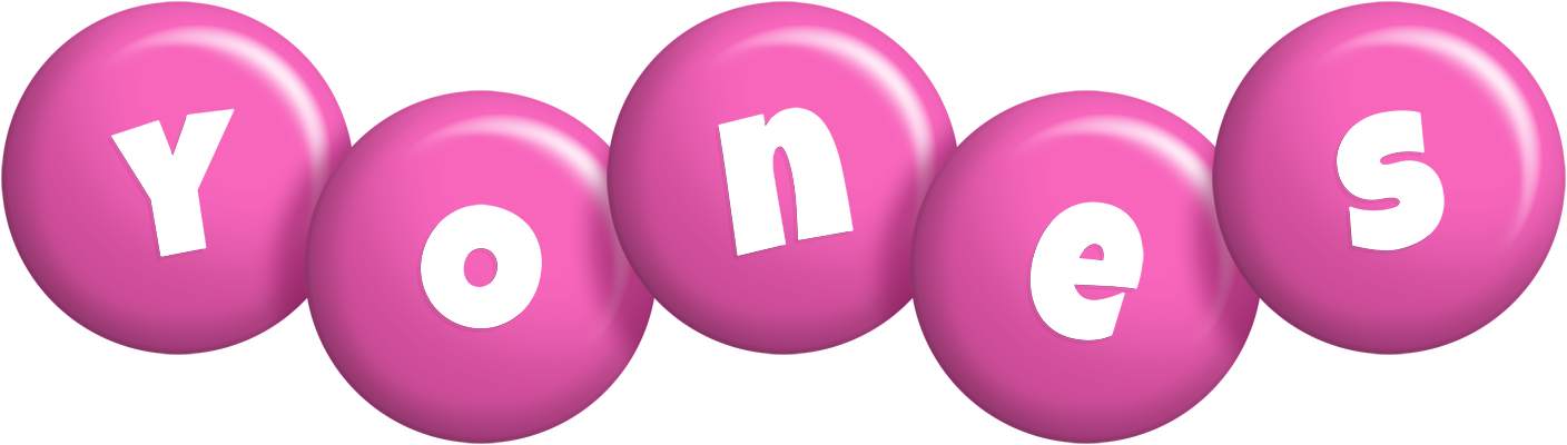 Yones candy-pink logo