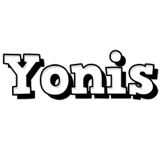 Yonis snowing logo