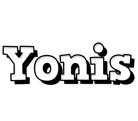 Yonis snowing logo