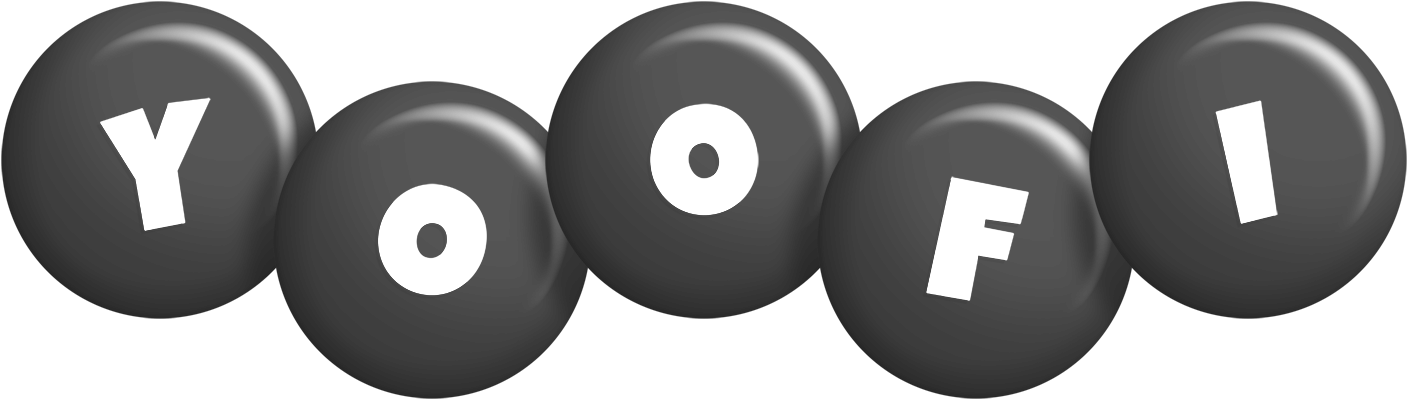 Yoofi candy-black logo