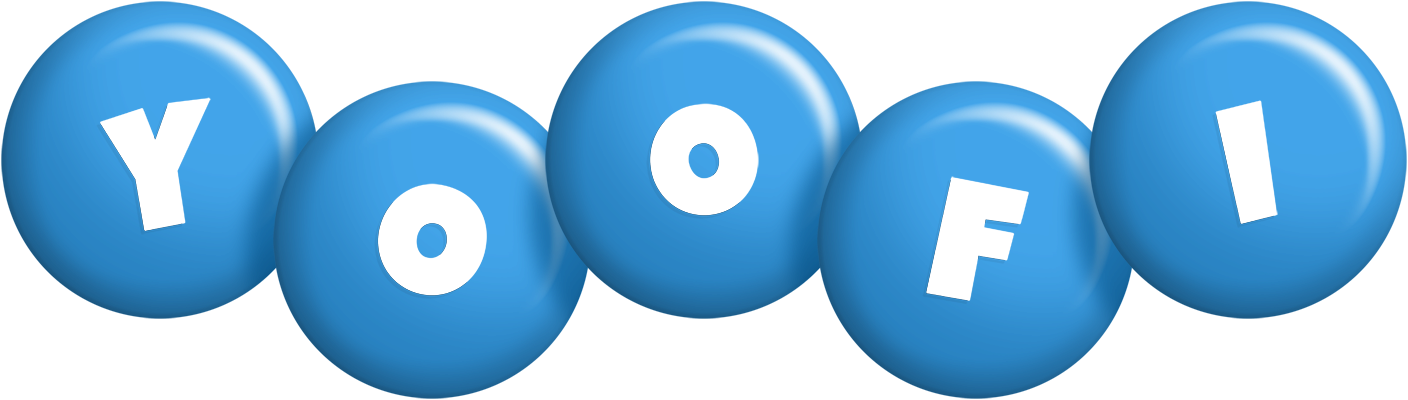 Yoofi candy-blue logo