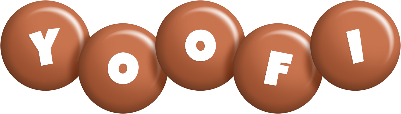 Yoofi candy-brown logo