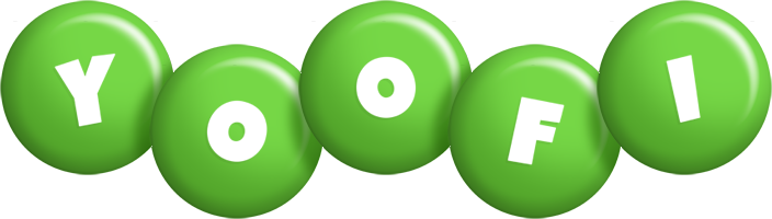 Yoofi candy-green logo