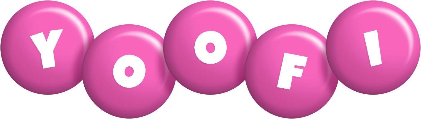 Yoofi candy-pink logo