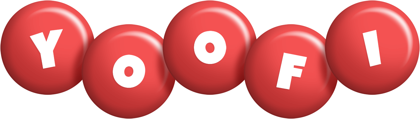 Yoofi candy-red logo