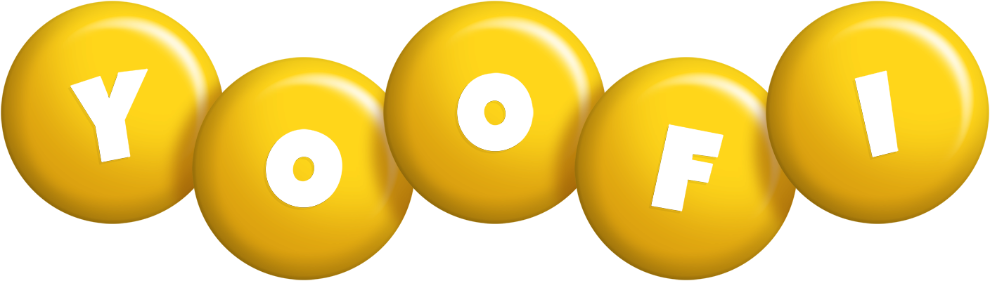 Yoofi candy-yellow logo