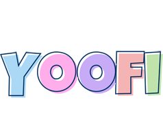 Yoofi pastel logo