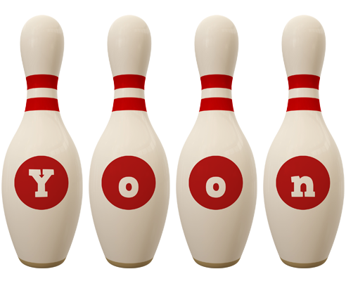 Yoon bowling-pin logo