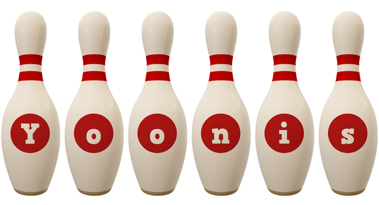 Yoonis bowling-pin logo