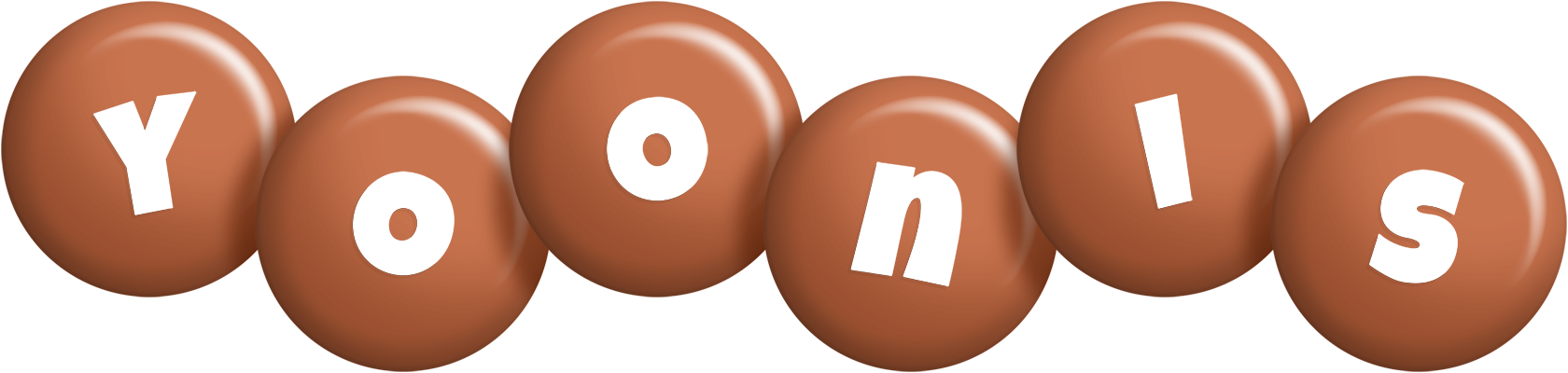 Yoonis candy-brown logo