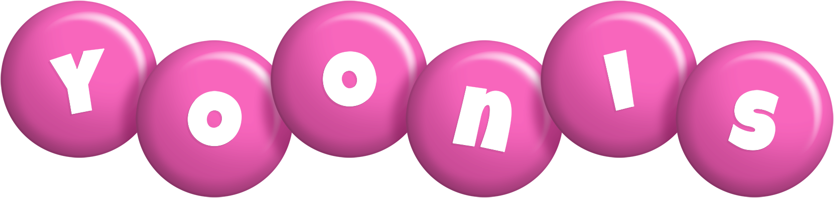 Yoonis candy-pink logo