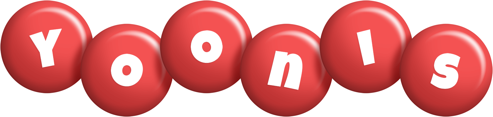 Yoonis candy-red logo