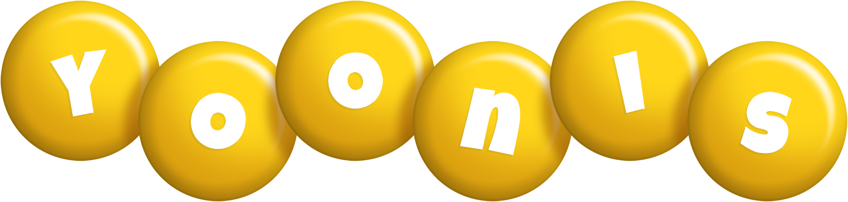 Yoonis candy-yellow logo