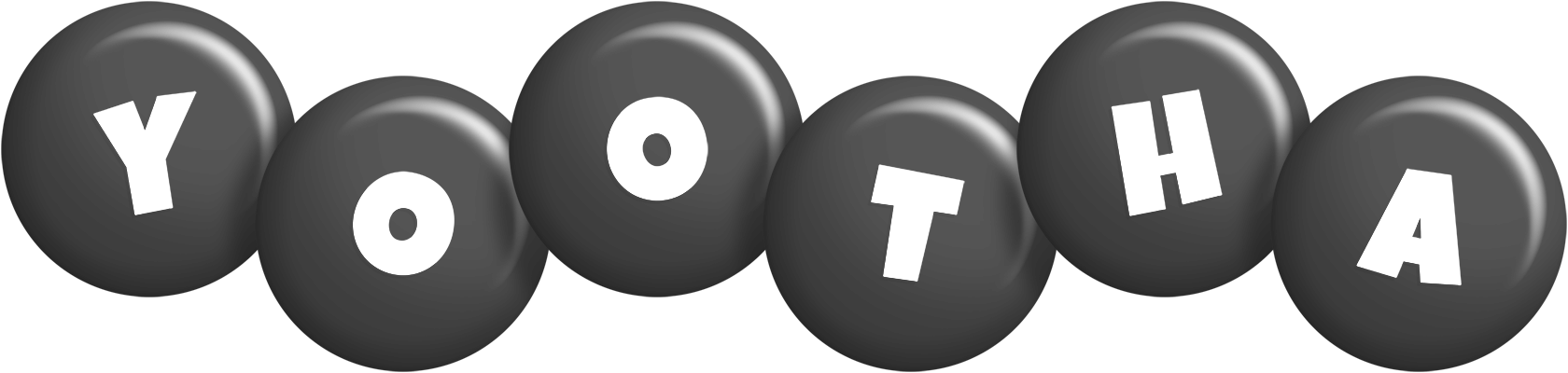 Yootha candy-black logo