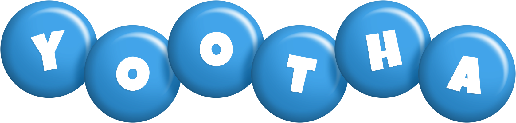 Yootha candy-blue logo