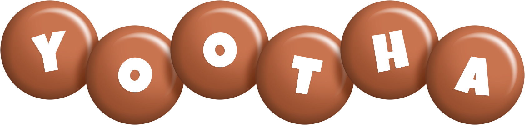 Yootha candy-brown logo
