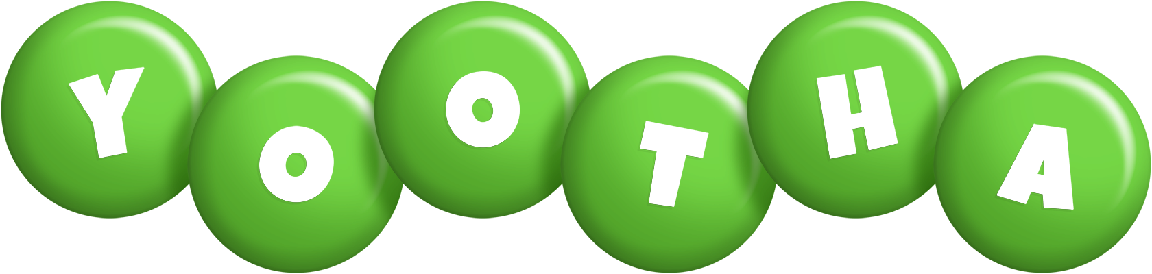 Yootha candy-green logo