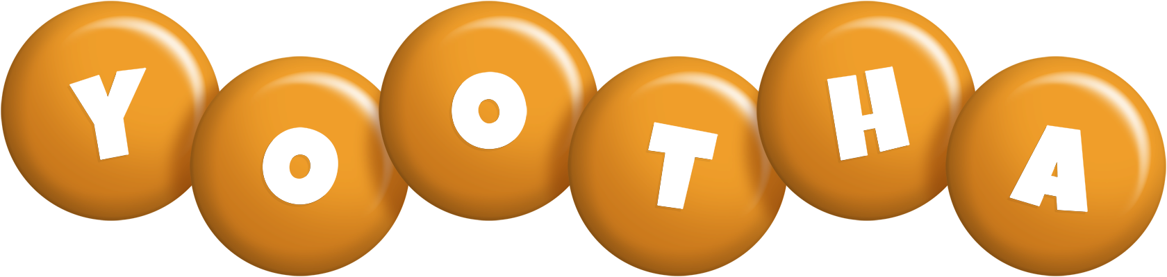 Yootha candy-orange logo
