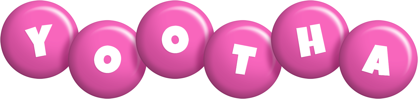 Yootha candy-pink logo
