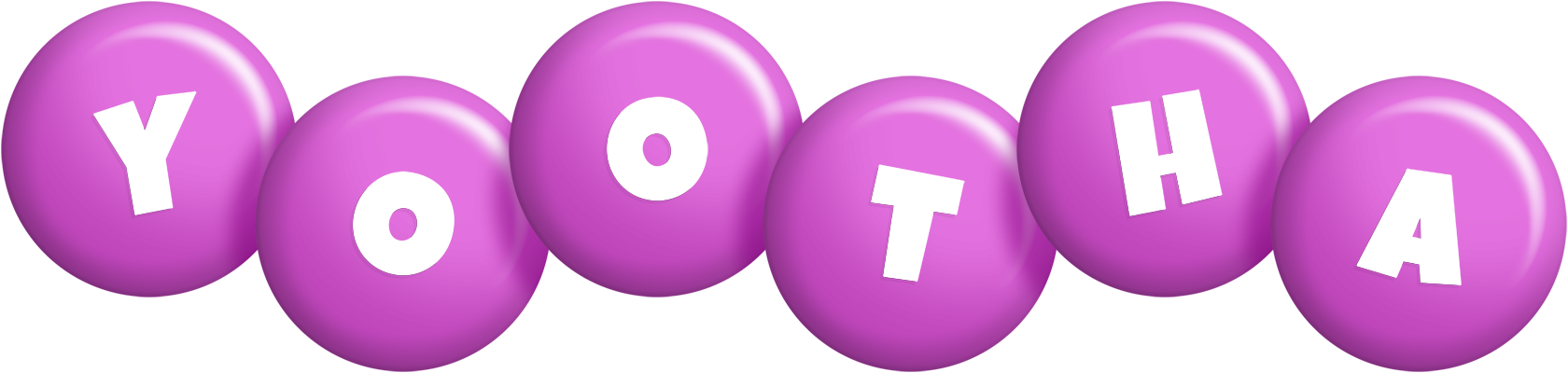 Yootha candy-purple logo