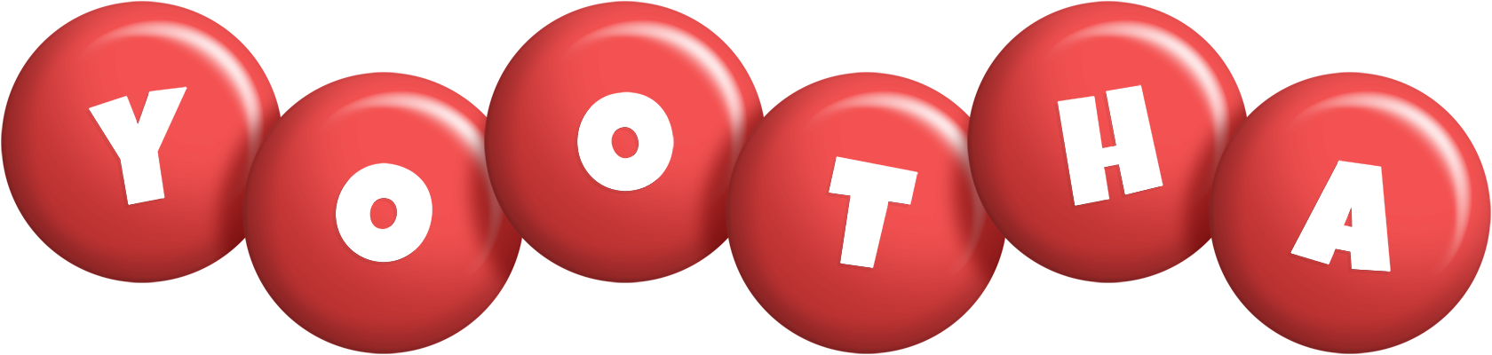 Yootha candy-red logo