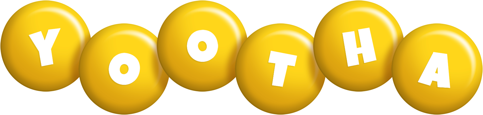 Yootha candy-yellow logo