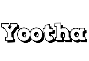 Yootha snowing logo