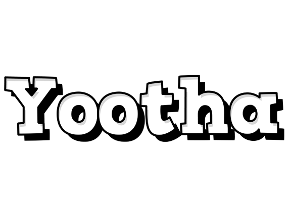Yootha snowing logo