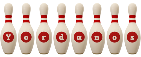 Yordanos bowling-pin logo