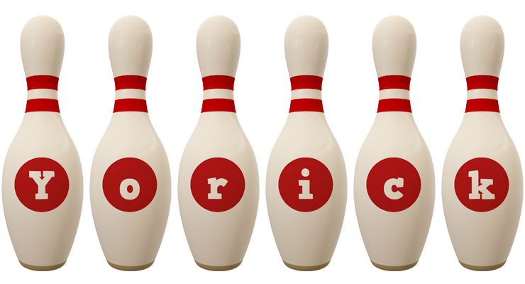 Yorick bowling-pin logo